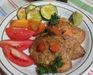 Котлетки из кускуса с овощами и соусом песто