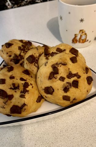 Печенье с шоколадной крошкой , пошаговый рецепт на ккал, фото, ингредиенты - Юлия Высоцкая