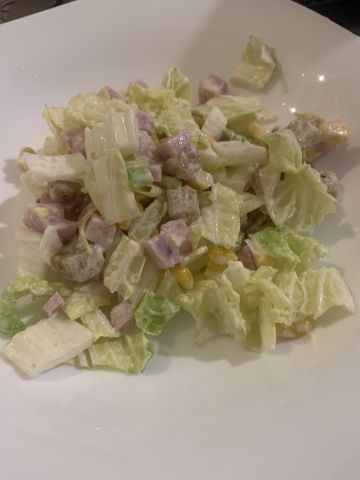 Салат с ветчиной, грибами и огурцами — рецепт с фото пошагово