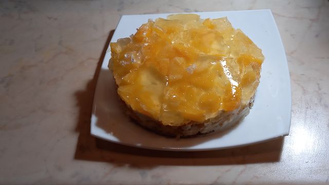 Ананасовый торт Подсолнух, пошаговый рецепт с фото