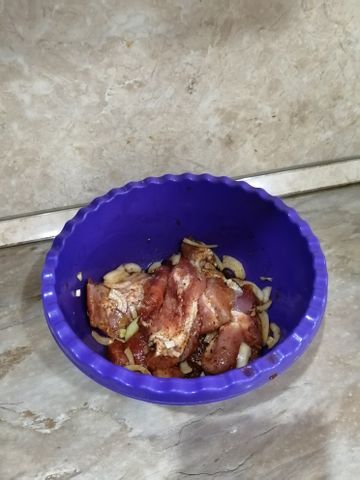 Свинина, маринованная в горчице