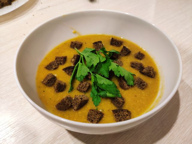 Сырный суп с сухариками - пошаговый рецепт с фото