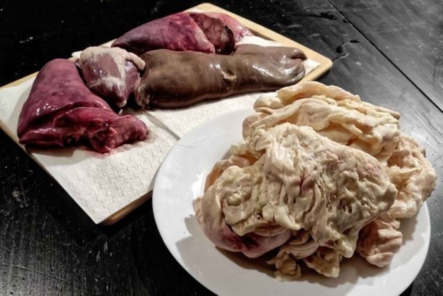 Рецепт: Тжвжик - из бараньих субпродуктов (Армянская кухня)
