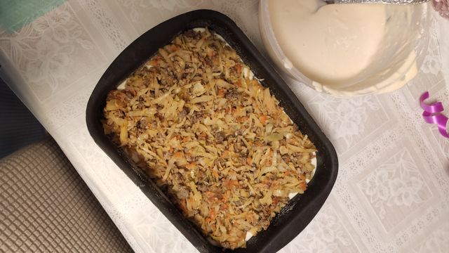 Заливной пирог с картошкой на кефире