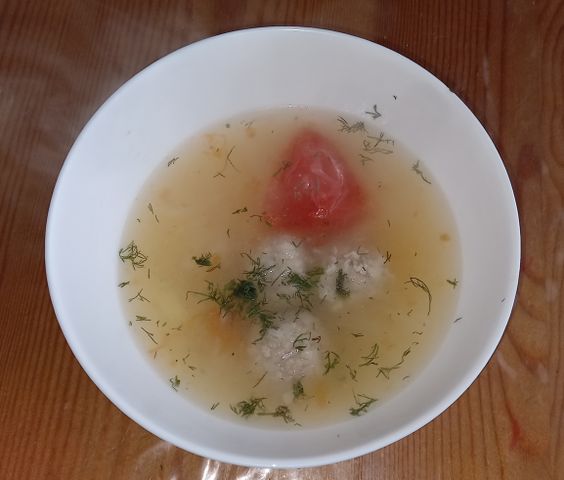Ингредиенты для «Бабушкин суп с ленивыми пельменями»: