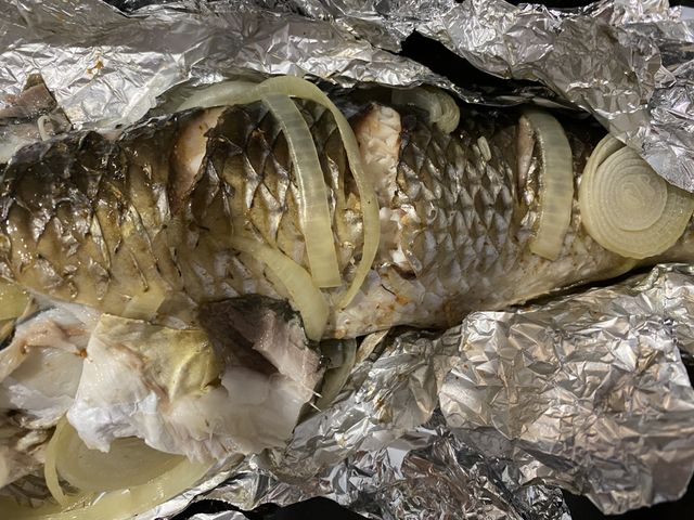 Рыбка в фольге , пошаговый рецепт с фото
