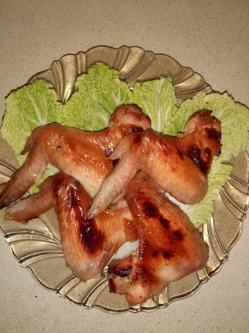 Куриные крылышки в кисло-сладком маринаде в духовке