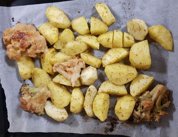 Картофель, запечённый с брокколи — рецепты | Дзен
