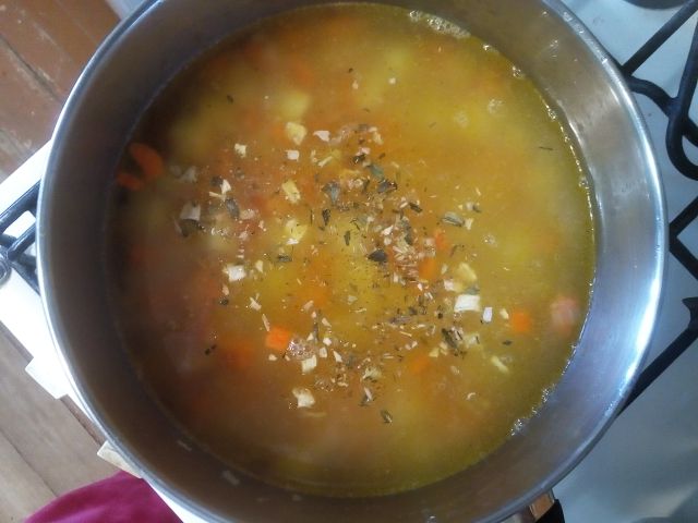 Суп из полбы и цветной капусты