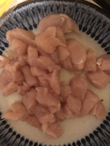 Рецепт: Куриное филе со стручковой фасолью в сметанном соусе