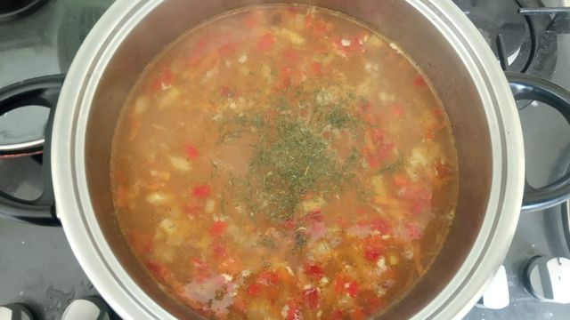 Приготовление супа Полевой: