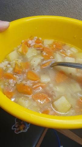 Гречневый суп с фасолью