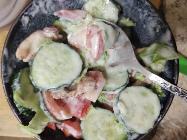 Как приготовить рецепт Овощной салат с майонезом