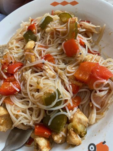 Рисовая лапша с овощами и соусом терияки рецепт – Паназиатская кухня: Основные блюда. «Еда»
