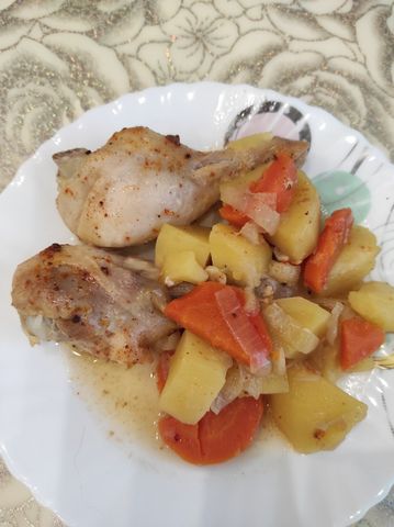 Курица с картошкой в рукаве - пошаговый рецепт с фото | И вкусно и просто