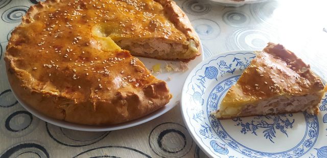 Татарские пирожки Вак Балиш с мясом курицы и картошкой простой рецепт с фото пошагово