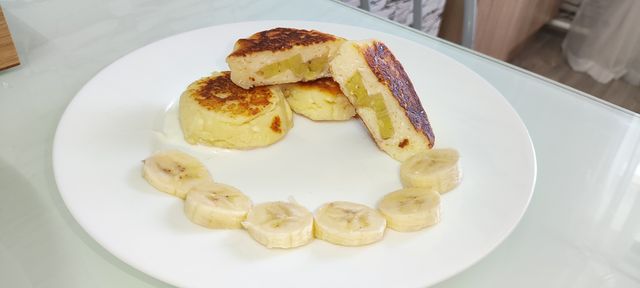 ПП-Сырники с Овсяной Мукой и Бананом - рецепт из Творога БЕЗ Сахара на Сковороде