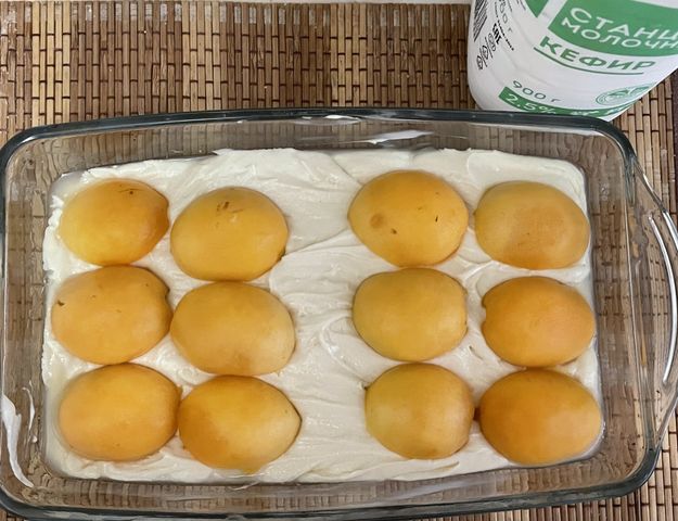 Абрикосовый пирог на кефире - пошаговый рецепт с фото, ингредиенты, как приготовить