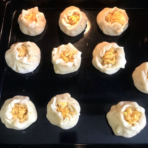 Пирожки слоеные с тыквой - пошаговый рецепт с фото