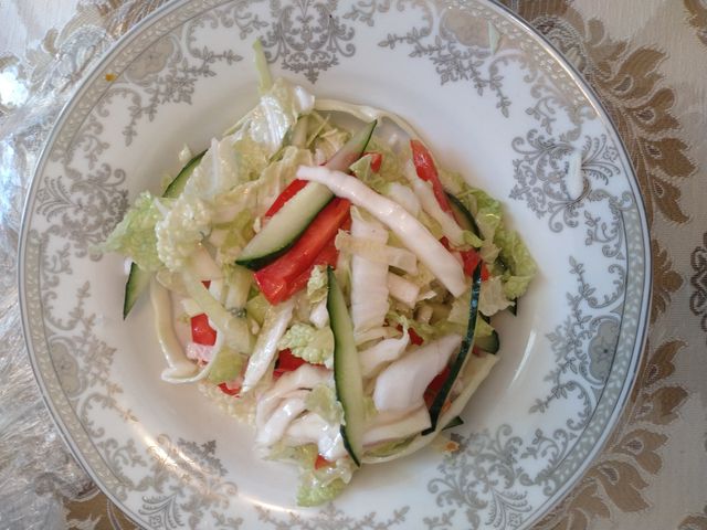 Весенний салат с гречкой