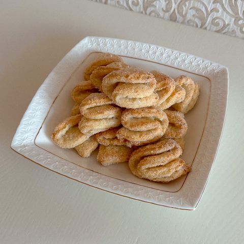 Печенье Ракушки на маргарине, сметане с орехами