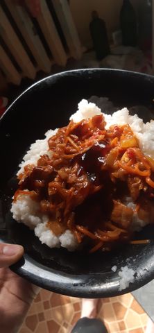 Азиатский рис со свининой