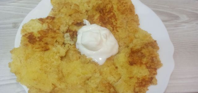 Как приготовить Картофельная лепёшка с яйцом и зеленью на сковороде просто рецепт пошаговый