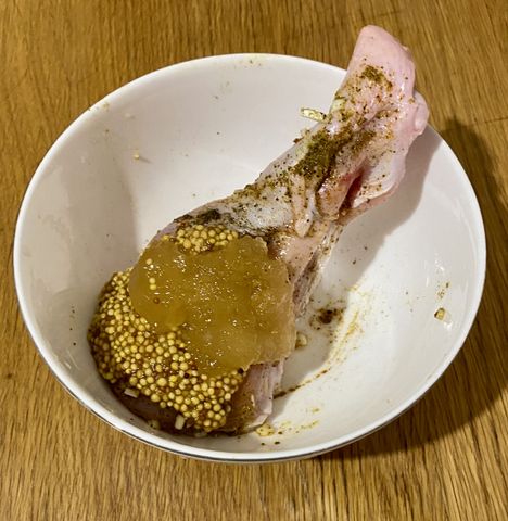 Голень индейки с чесноком в рукаве рецепт с фото пошагово
