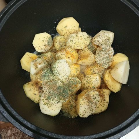Картофель а-ля шато, приправленный чесноком и укропом – пошаговый рецепт приготовления с фото