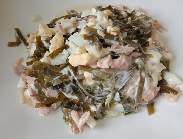 Острый салат с морской капустой, пошаговый рецепт с фото от автора Мария Элизарова