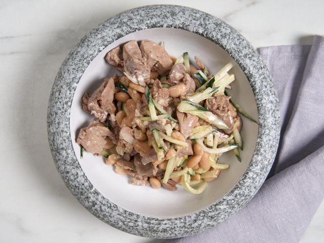 Салат с куриной печенью и фасолью, пошаговый рецепт на ккал, фото, ингредиенты - Катерина