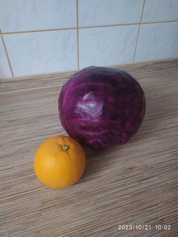 Витаминный салат из капусты с апельсинами, пошаговый рецепт с фото