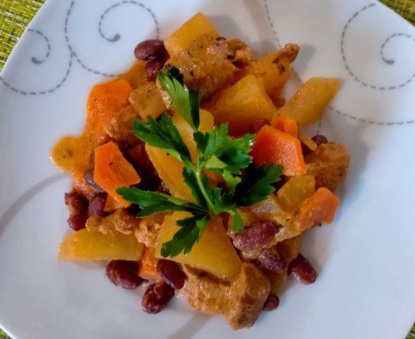 Овощное рагу с молодой фасолью - пошаговый рецепт с фото на Готовим дома