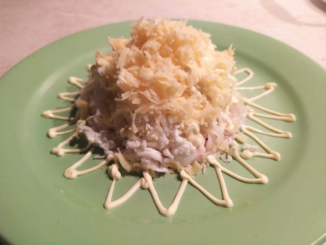 Праздничный салат «Сугроб», пошаговый рецепт с фото