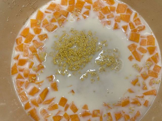 Пшенно-рисовая каша с тыквой в мультиварке на молоке