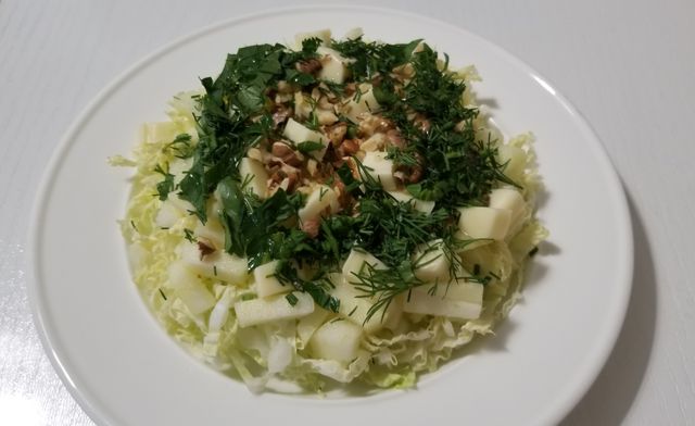 Овощной салат с капустой – пошаговый рецепт приготовления с фото