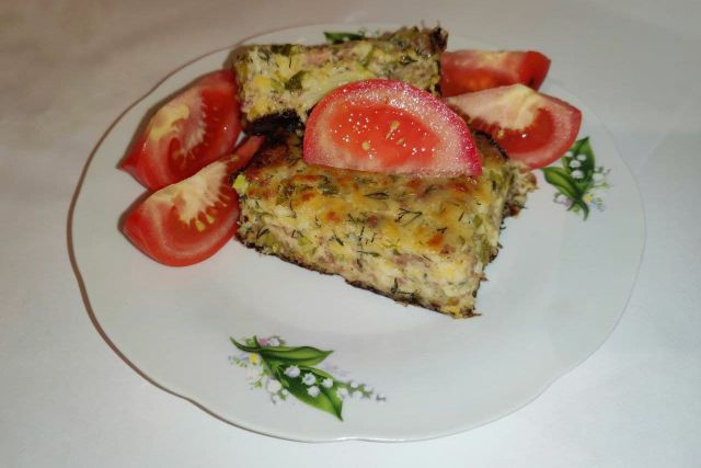 Пирог с капустой и фаршем на кефире — рецепт с фото пошагово
