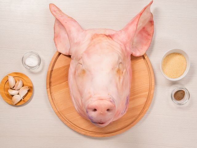 Пошаговый рецепт приготовления холодца из свиной головы с фото