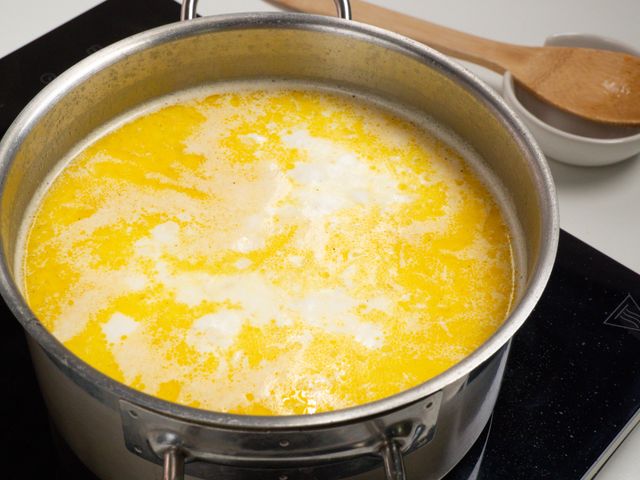 Сырный суп с рисом