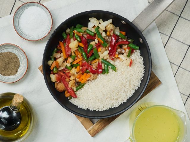 Рис с курицей и овощами – кулинарный рецепт
