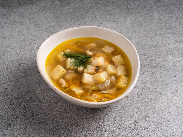 Рисовый рыбный суп с протертым картофелем