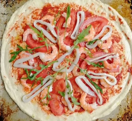 Пицца с морепродуктами в домашних условиях