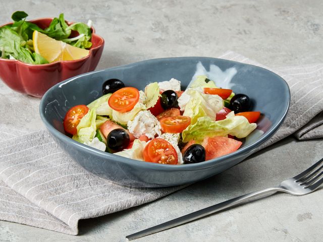 Греческий салат с сиртаки - калорийность