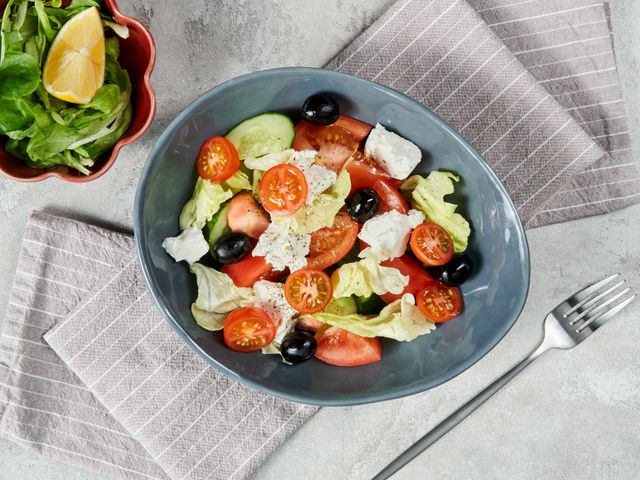 Греческий салат с плавленым сыром рецепт – Греческая кухня: Салаты. «Еда»
