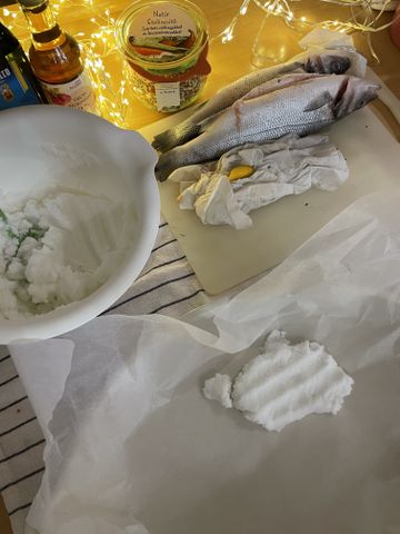 Запеченная в соли рыба, пошаговый рецепт на ккал, фото, ингредиенты - Станислав