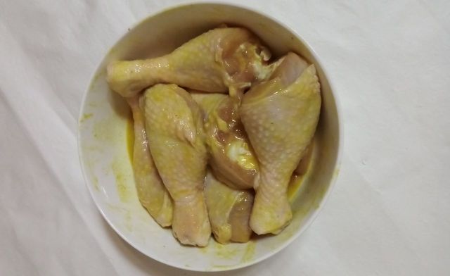 Запеченные куриные голени